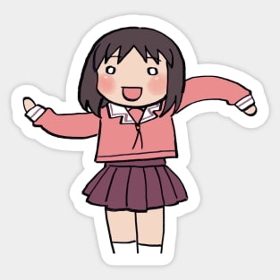 osaka doing the wavy hands / azumanga daioh Sticker